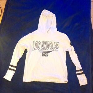 ON FIRE hooded blouse